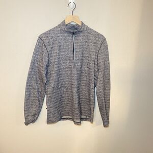 Lululemon 1/2 Zip Surge Pullover Mens Medium Heathered Gray Long Sleeve M3BJ8S